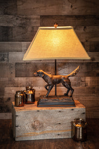Ben's Cabin 28” H Hunting Dog Table Lamp