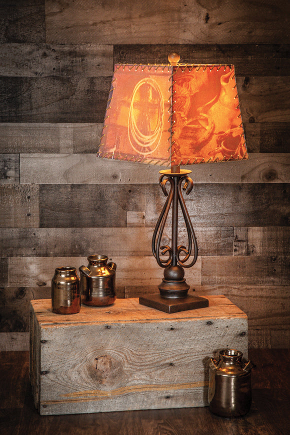 Ben's Cabin 27.5” H Cowboy Western Table Lamps - Set of 2