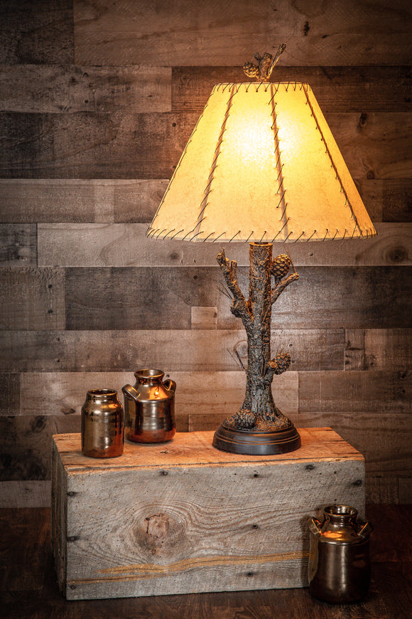 Ben's Cabin 31” H Pinecone Table Lamp