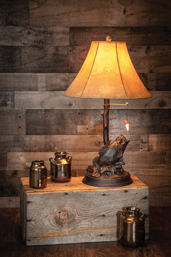 Ben's Cabin 27” H Bass Table Lamp