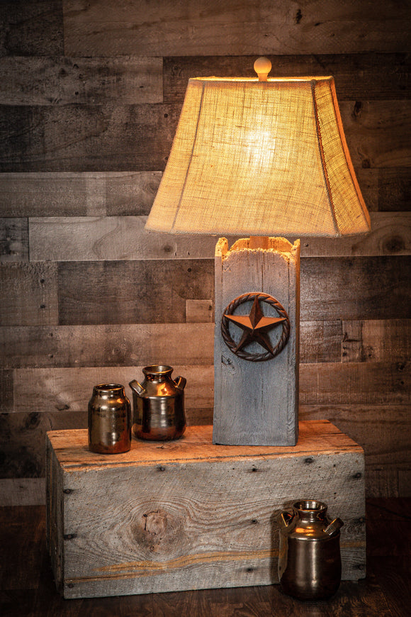 Ben's Cabin 30” H Rustic Star Table Lamp 