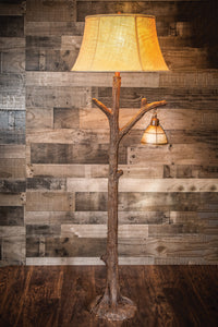 Ben's Cabin 63.5” H Tree Floor Lamp With Glass Night Light 